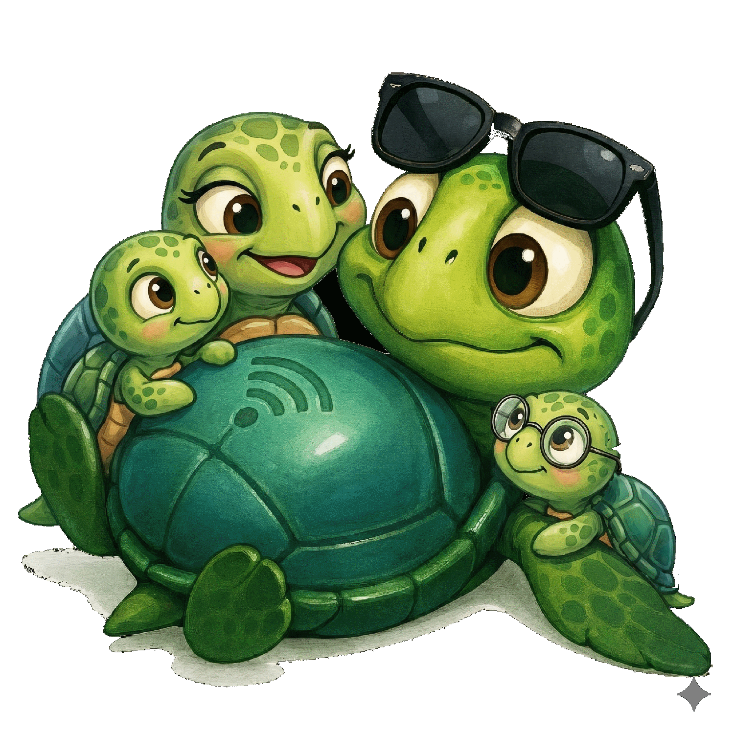 HonuFon family turtle mascot